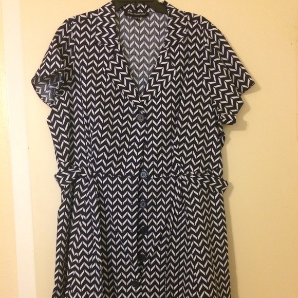 Button up dress 2X