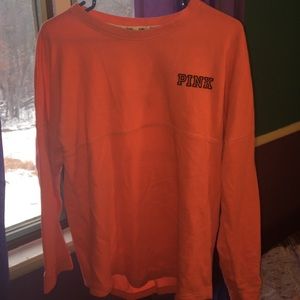 Coral VS PINK crew sweatshirt