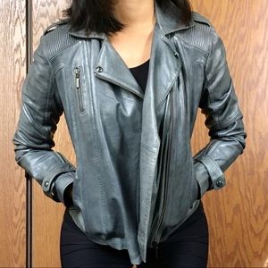 Bernardo Genuine Leather Moto Jacket