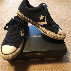 One Converse Navy Sneaker - Like New
