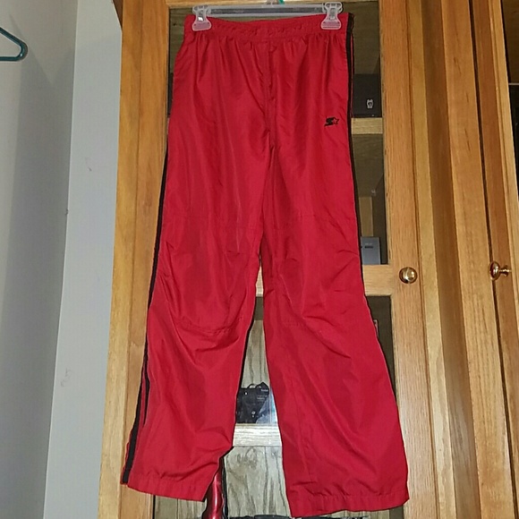 Red and Black Athletic Pants