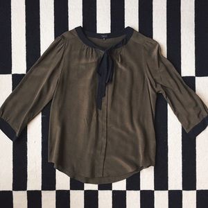 Aritzia babaton 100% silk blouse