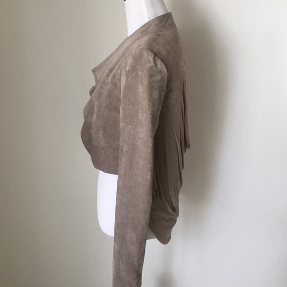 BCBG MAXAZRIA Taupe/Khaki Jacket Size XS - Picture 3 of 4