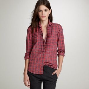 Tartan plaid tuxedo shirt