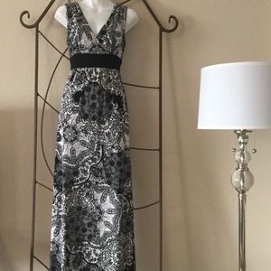 Black and White Maxi Dress