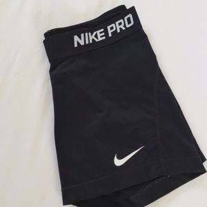 BNWOT Nike Pro Black Spandex Shorts