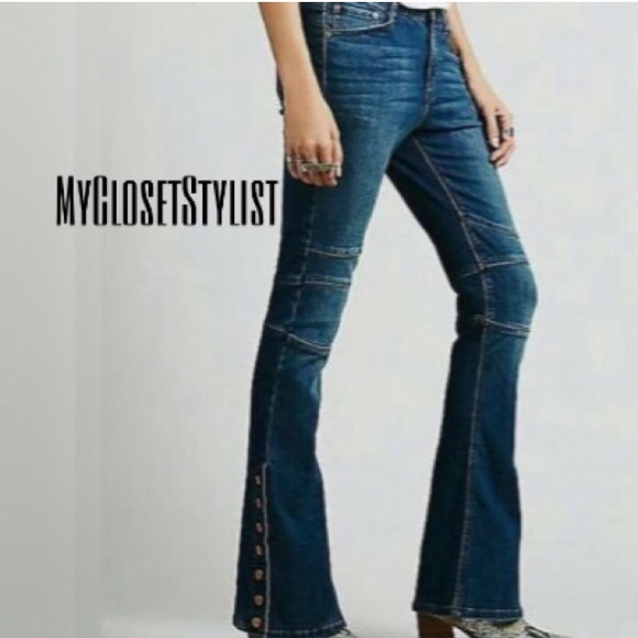 🆕NWT RARE Skinny Free People Skyler Flare Jeans29 - Picture 2 of 4