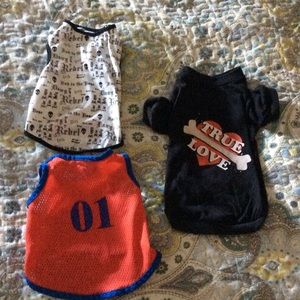 Bundle of dog shirts