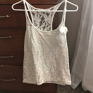 Hollister lace racerback tank