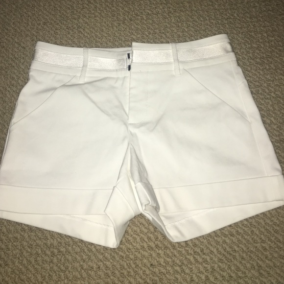 White bebe shorts