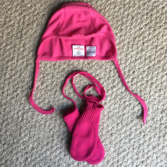 Hanna Andersson pilot cap and mittens