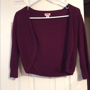 Purple crop sweater