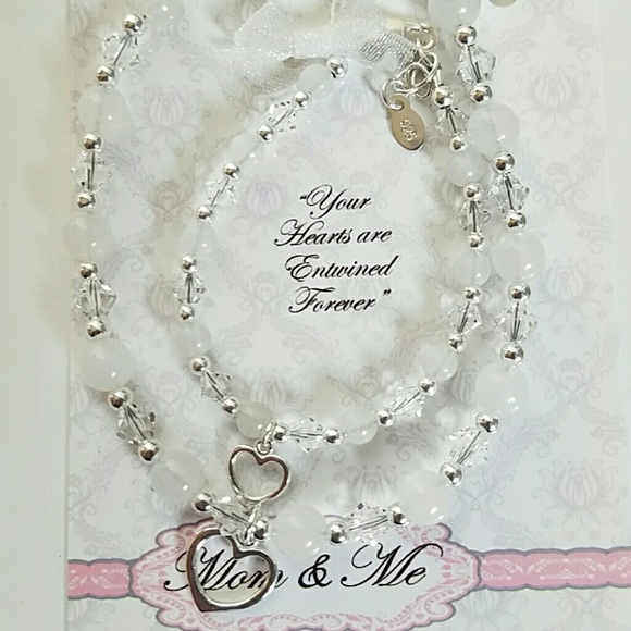 Mother daughter matching heart bracelets  age 1-5