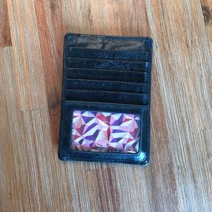 Hobo card holder with coin purse