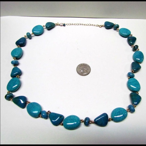 Vintage Turquoise Colored Statement Necklace