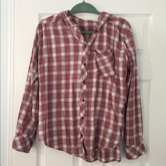 Roxy Hooded Flannel Shirt