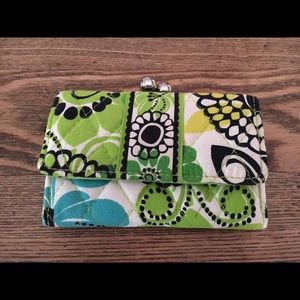 Vera Bradley Lime's Up Kisslock Wallet