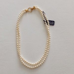 MiSaki Genuine Pearl Layered Necklace