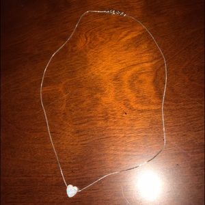 White Heart necklace