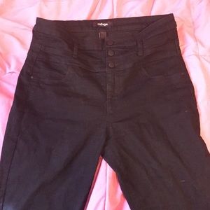 Black high waisted skinny jeans