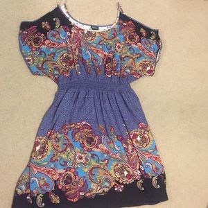 Knee short multi design dress