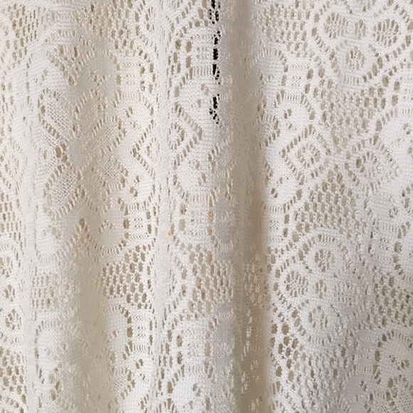 Cream Lace see-through dress/cover up - Picture 3 of 3