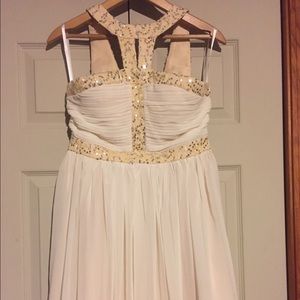 White and gold dress with beautiful top