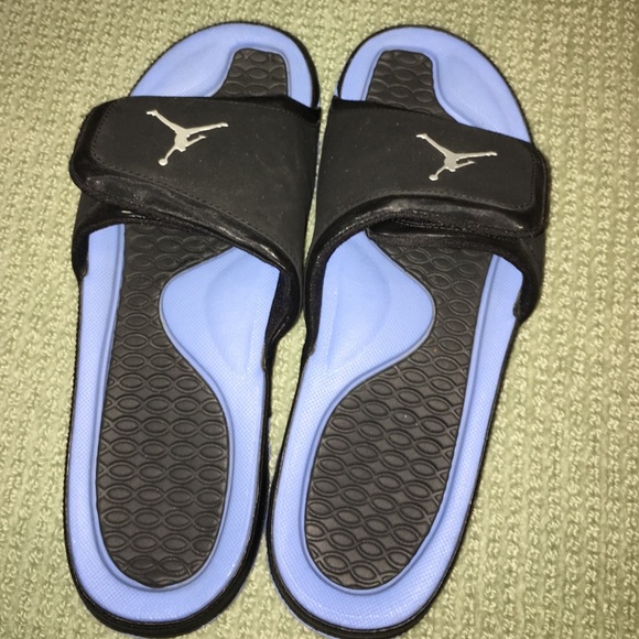 blue jordan sandals