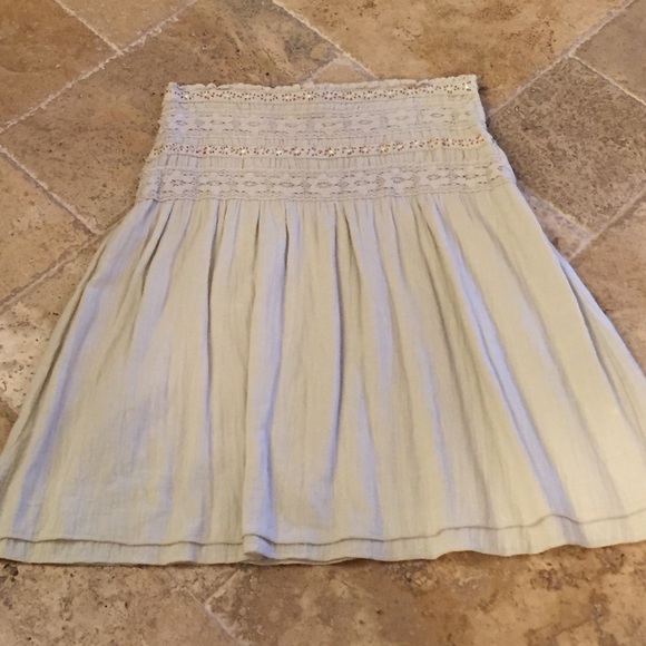 Tan beaded Hard Tail skirt