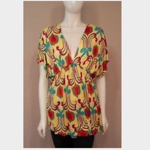 Tbags Butterfly Vneck Summer Dress/Top