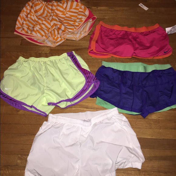 5 pairs of Nike running shorts.