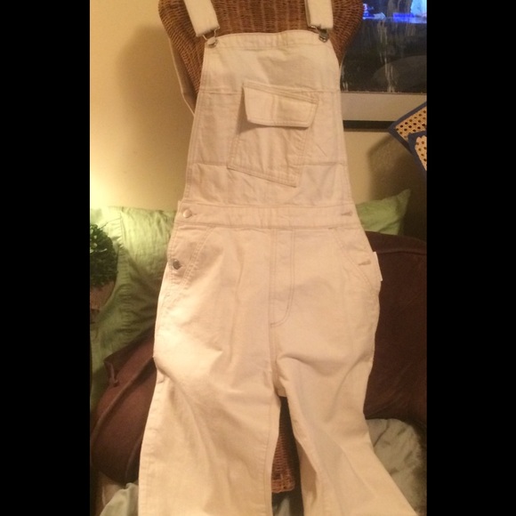 💐NWT COTTON KATE SPADE OVERALLS SMALL - Picture 2 of 4