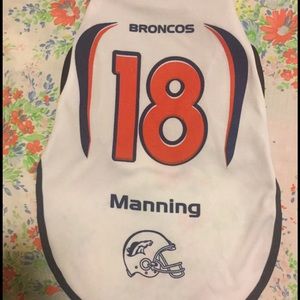 Broncos Football Team Jersey For Pets (Small)