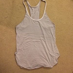 Lululemon striped racerback tank, size 6