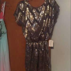 Small, gold/silver sequence dress