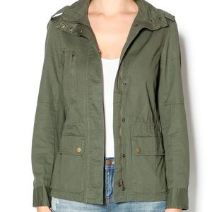 Olive green utility jacket