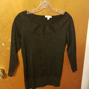 nwot New York and company black sparkly shirt