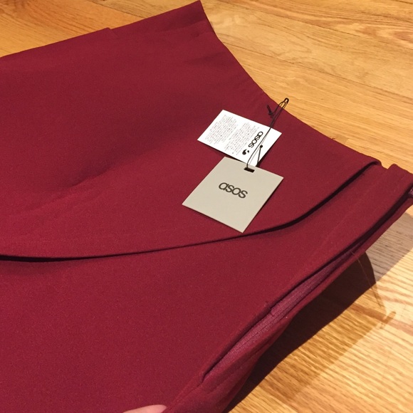 NWT ASOS Asymmetric Hem Wrap Skirt - Picture 2 of 2