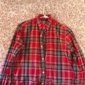 JCREW plaid button down