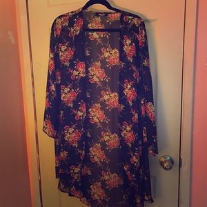 Cookies Hawaii floral long kimono