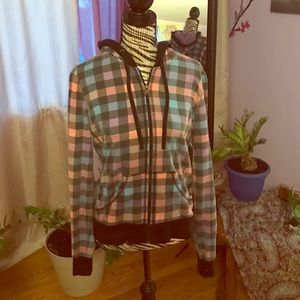 Multicolor Zip up hoodie