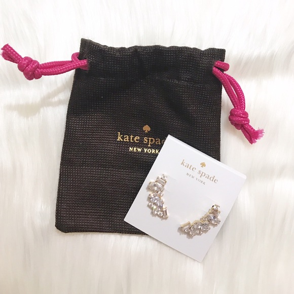 kate spade Jewelry - Kate Spade Crystal Ear Crawlers