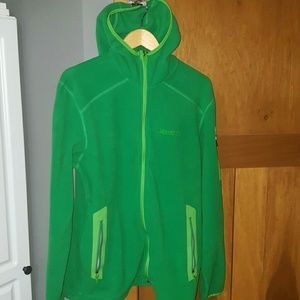 Marmot microfleece full zip hood.