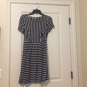 Oliver Bonas navy striped dress!!