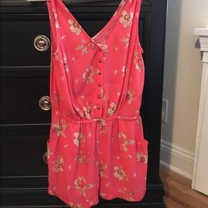 Kimchi Blue Pink Floral Romper