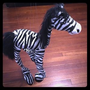 38" Large Zebra Marionette