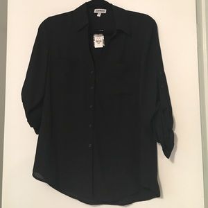 Brand new Express black button down