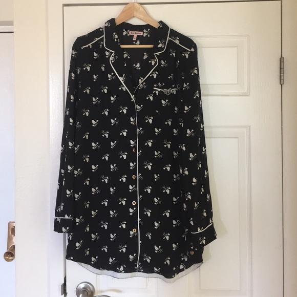 Juicy Couture Sleep Shirt with bird detail