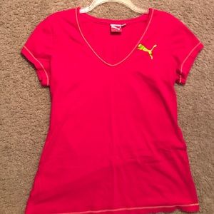 Athletic v neck top
