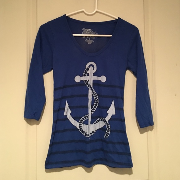 3/4 Sleeve Nautical Shirt